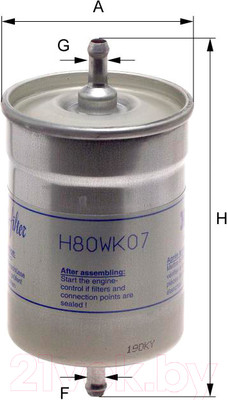 Топливный фильтр Hengst H80WK07
