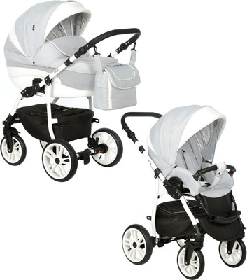 Детская универсальная коляска INDIGO 2 в 1 (In 02, светло-серый)