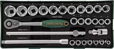 Набор головок слесарных Jonnesway S04H4728SP (28 предметов)