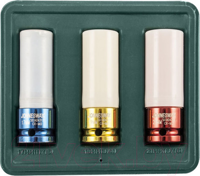 Набор головок слесарных Jonnesway S03AD4303S (3 предмета)