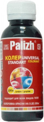 Колеровочная паста Palizh Standart №1004 универсальная (140г, графит)