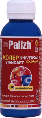 Колеровочная паста Palizh Standart №1006 универсальная (140г, голубой)