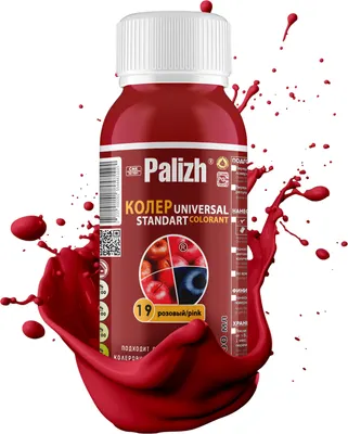 Колеровочная паста Palizh Standart №19 универсальная (140г, розовый)