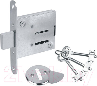 Замок врезной Омега ЗВ8-4 (3 ключа)
