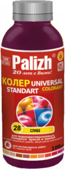 Колеровочная паста Palizh Standart №28 универсальная (140г, сливовый)