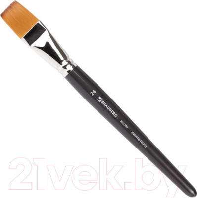 Кисть для рисования Brauberg Синтетика мягкая 24 / 200707 плоская