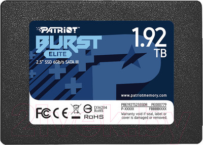 SSD диск Patriot Burst Elite 1.92TB (PBE192TS25SSDR)