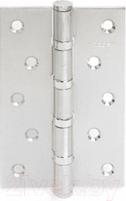 Петля дверная Apecs 120x80-B4-Steel-nis (матовый никель)