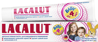 Зубная паста Lacalut Baby до 4-х лет (50мл)