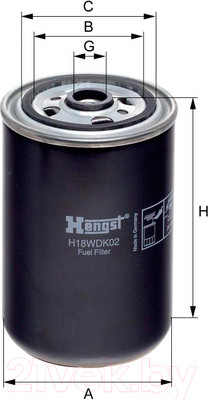 Топливный фильтр Hengst H18WDK02