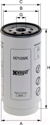 Топливный фильтр Hengst H710WK
