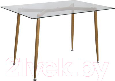 Обеденный стол AksHome Gerda (стекло/металл)