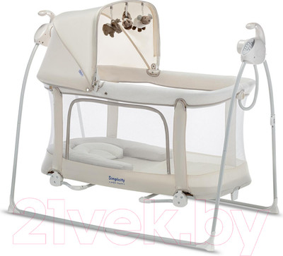 Качели для новорожденных Simplicity Auto / 4030 (бежевый)