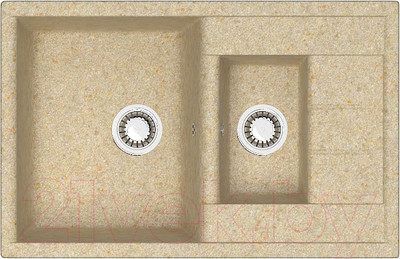 Мойка кухонная Berge BR-7612 (светлый дуб)