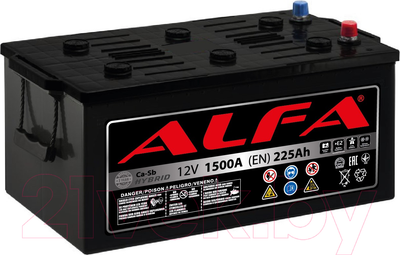Автомобильный аккумулятор ALFA battery Евро L (225 А/ч)