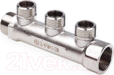 Коллектор отопления Aqualink FM 3/4" 1/2"х3 / СС02422