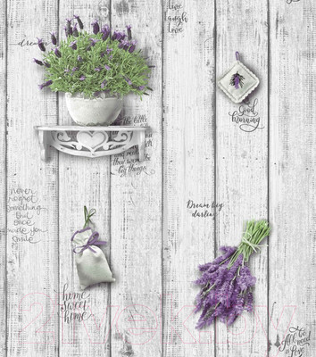 Бумажные обои Белобои Лаванда С1-МО к-10 (симплекс)