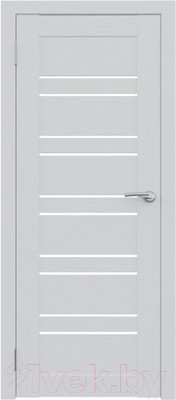 Дверь межкомнатная Юни Амати 25 60x200 (бьянко/стекло белое)