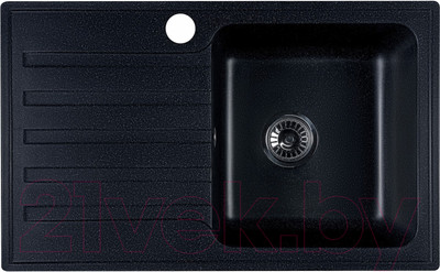 Мойка кухонная БелЭворс Styl R (черный, без сифона)