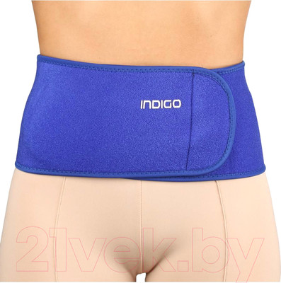 Пояс для похудения Indigo Sport IN201 (M, синий)