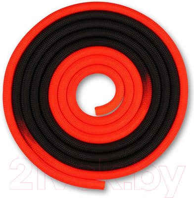 Скакалка для художественной гимнастики Indigo Sport IN166 (3м, красный/черный)