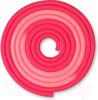 Скакалка для художественной гимнастики Indigo Sport IN257 (3м, фуксия/розовый)