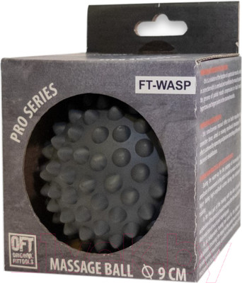 Массажный мяч Original FitTools FT-WASP (серый)