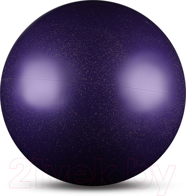 Мяч для художественной гимнастики No Brand Металлик AB2803B (фиолетовый с блестками)