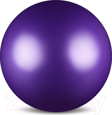 Мяч для художественной гимнастики No Brand Металлик AB2803 (фиолетовый)