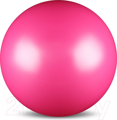 Мяч для художественной гимнастики No Brand Металлик AB2803 (фуксия)