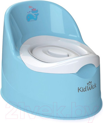 Детский горшок Kidwick Гранд / KW050202 (голубой/белый)