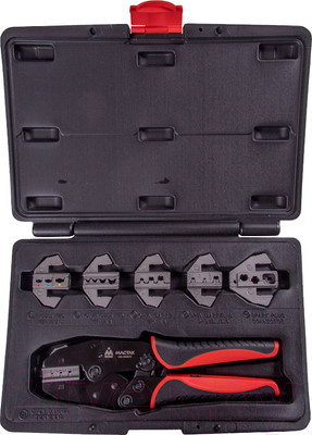 Инструмент обжимной Мастак Для обжима изолированных наконечников / 106-40007C (7 предметов)