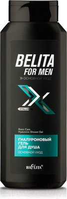 Гель для душа Belita For Men Основной уход Гиалуроновый (400мл)