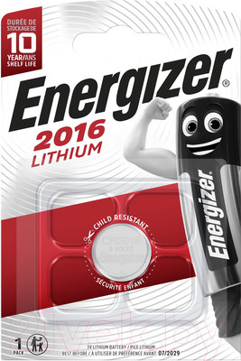 Батарейка Energizer Miniatures Lithium S CR2016 FSB1 / E301021802
