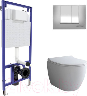Инсталляция с унитазом подвесным Berges Novum / 043267