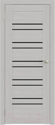 Дверь межкомнатная Юни Амати 25 80x200 (сканди классик/стекло черное)