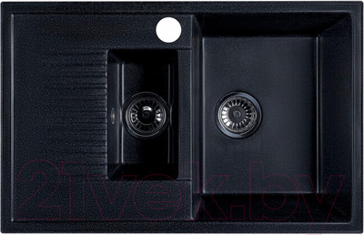 Мойка кухонная БелЭворс Forma R (черный, без сифона)
