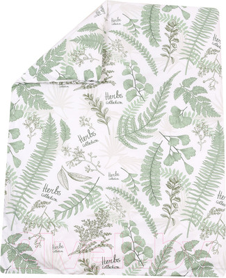 Пододеяльник для малышей Amarobaby Exclusive Soft Collection Папоротники / AMARO-5201-SCP