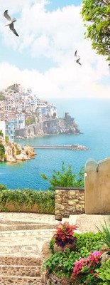 Фотообои листовые Citydecor Фреска Италия 3D (100x254)