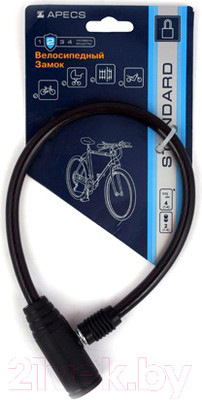 Велозамок Apecs PD-80-35CM (черный)