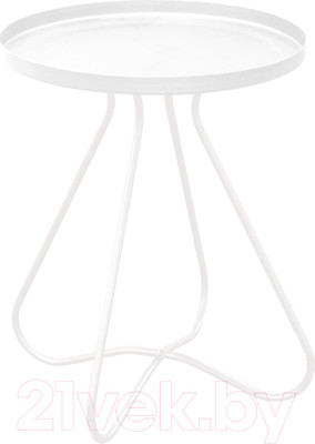 Журнальный столик Sheffilton SHT-CT3 (белый муар)