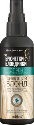 Спрей для волос Belita Брюнетки и Блондинки Сияющий блонд д/светлых волос (150мл)