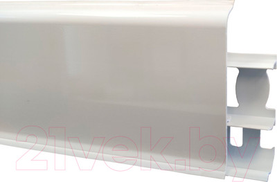 Плинтус Ideal Деконика 001-G 70мм (2.2м, белый глянцевый)
