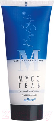 Мусс для укладки волос Belita High Style Гель с керамидами сильной фиксации (200мл)