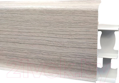 Плинтус Ideal Деконика 253 70мм (2.2м, ясень серый)