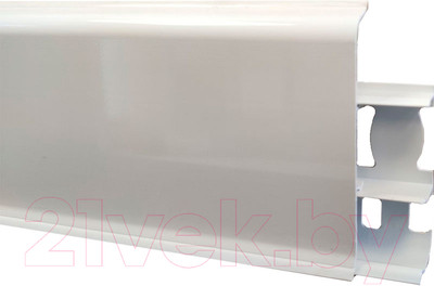 Плинтус Ideal Деконика 001-G 85мм (2.2м, белый глянцевый)