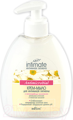 Мыло жидкое для интимной гигиены Belita Intimate С антимикробным триклозаном (300мл)