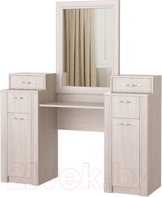 Туалетный столик с зеркалом Памир Октава (ясень анкор светлый)