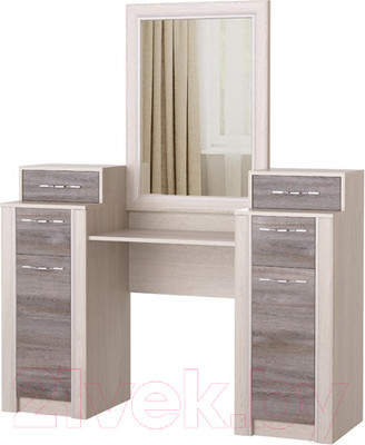 Туалетный столик с зеркалом Памир Октава (дуб клабхаус серый)