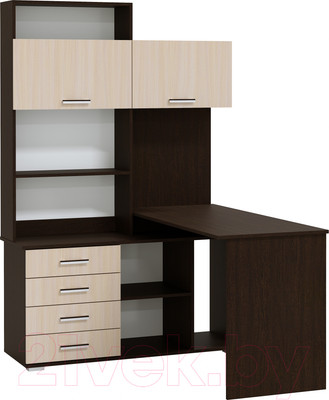 Письменный стол Памир ПКС-11 правый (венге/дуб белфорт)